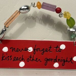 Department 56 Beaded Plaque with Silver Accents